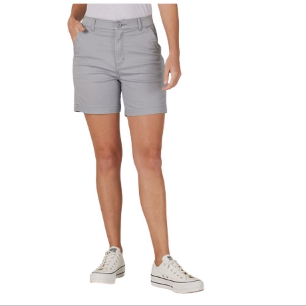 Eddie Bauer Women's Grey Outdoor Casual Hiking Trail Cargo Style Shorts Size 4